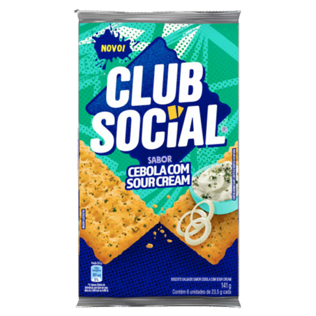 Biscoito Club Social Cebeola/sour Cream 141g