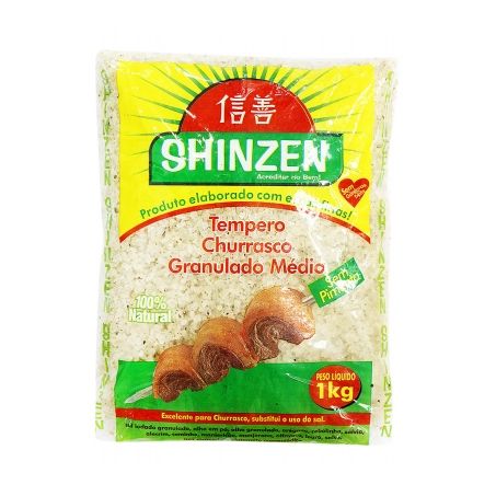 Tempero churrasco médio s/pimenta shinzen 1kg