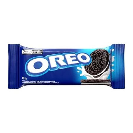 Biscoito recheado oreo original baunilha 18g