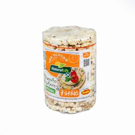 BISCOITO DE ARROZ 7 GRÃOS INTEGRAL 80G