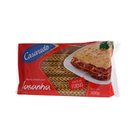 Massa para lasanha casaredo semol.500g 360-1