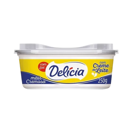 Margarina delicia 250g com sal creme de leite