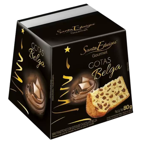 Mini panetone santa edwiges 80g gotas belga