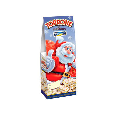 Torrone Montevergine Papai Noel Amendoim 80G