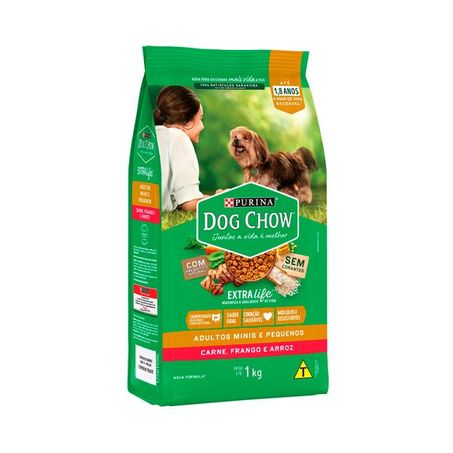 Racao dog chow adulto racas pequenas 900g