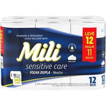 Papel Higienico Folha Dupla Soft Confort Mili 30m Pacote 18
