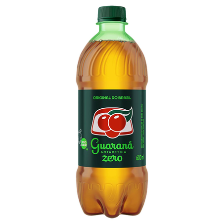Refrigerante Guaraná Antarctica 600ml - Zero Açúcar - Pet