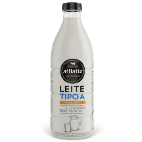 Leite pasteurizado atilatte 1lt tipo a integral