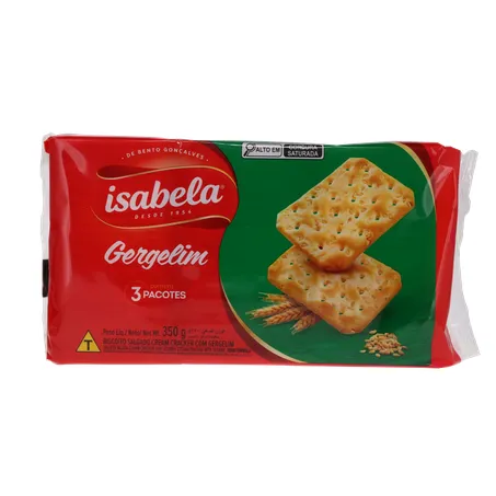 BISCOITO ISABELA CRACKER GERGELIM 350G 360-0