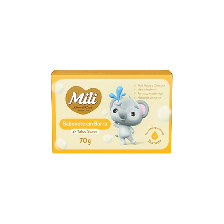 SABONETE LOVE&CARE MILI 70 G TALCO SUAVE          
