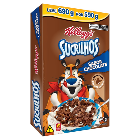 Cereal Matinal Sucrilhos Kelloggs Chocolate 690G Leve Mais Pague Menos