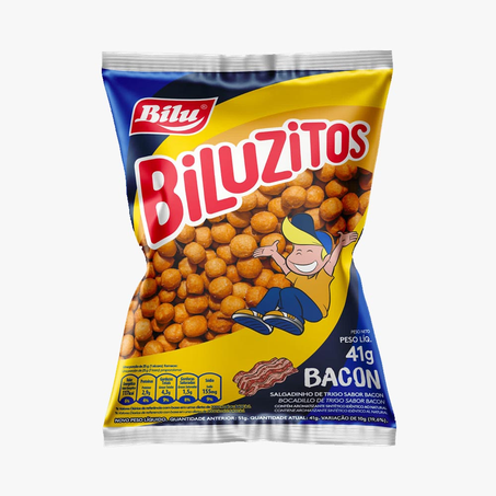 Salgadinho Biluzitos Bacon Pacote 41G