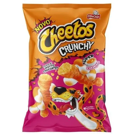 Salgadinho de Milho Cheetos Crunchy Super Cheddar Pacote 78gr
