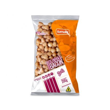 Salgadinho bolinha bacon temabi 200g