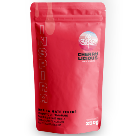 Erva mate inspira mate 250gr terere cereja e menta