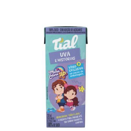 Suco Tíal Uva e Pera Kids 200ml