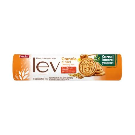 Biscoito Doce Integral Lev Granola E Mel 150G