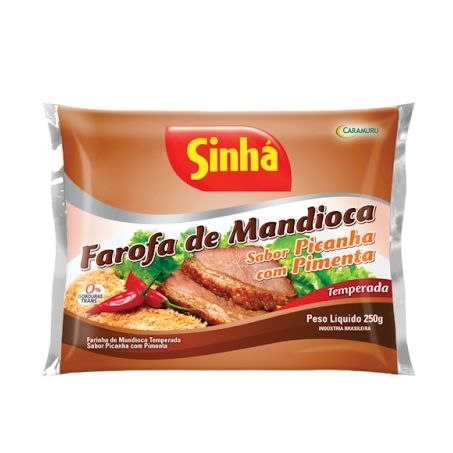 FAROFA DE MANDIOCA SINHA PICANHA C/PIMENTA 250G
