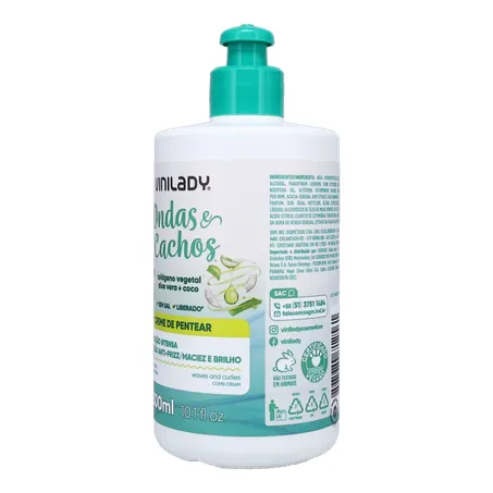 Creme P/Pentear Vinilady Ondas e Cachos 300ml 360-5