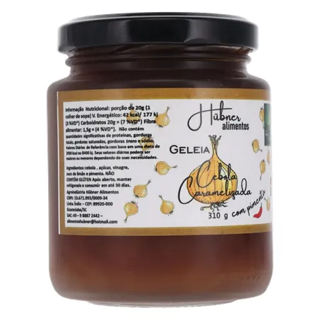 Geleia hubner cebola caramelizada 310g 360-33