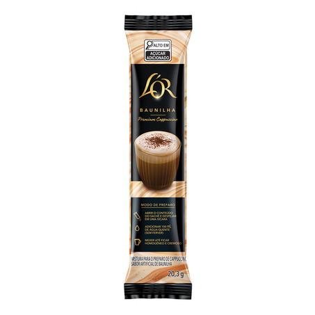 Café Cappuccino Premium L'OR Baunilha 162,4g