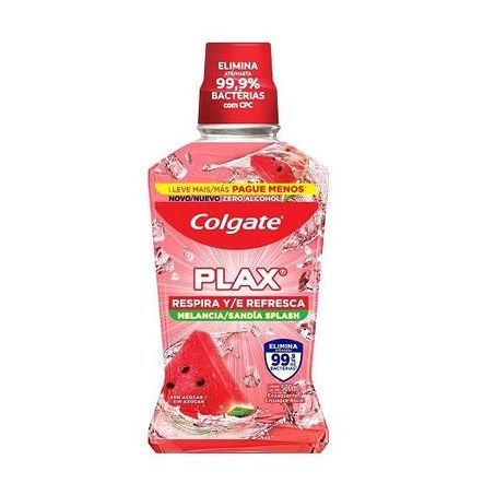 Enxaguante Colgate Plax 500ml Melancia