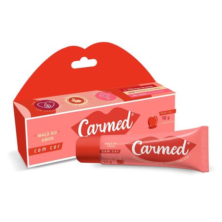 Hidratante labial maçã amor carmed 10g