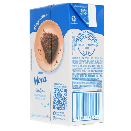 Leite Condensado Nestlé Moça Semidesnatado Caixa 340gr 360-23