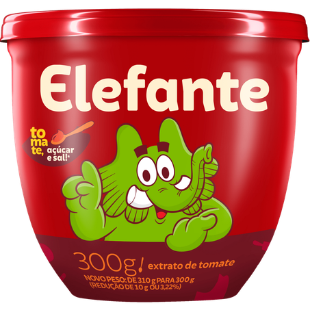 Extrato de tomate elefante tradicional 300g