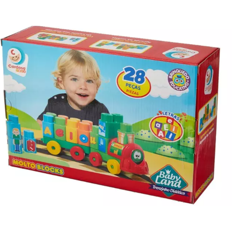 BRINQ.BABY LAND TRENZINHO DIDATICO 28PCS