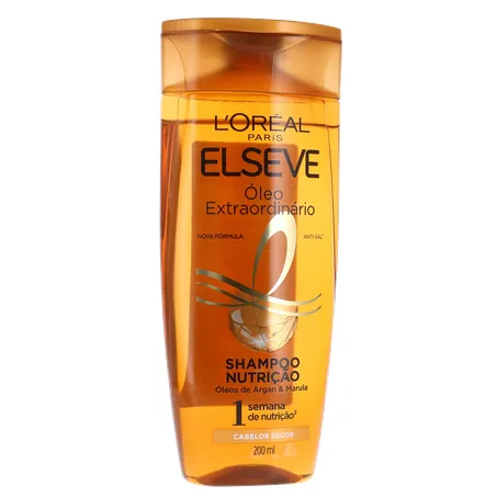 Shampoo Elseve Nutrição Óleo Exrtaordinário 200ml 360-34