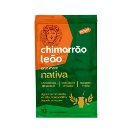 Erva Mate Leão Nativa Chimarrão a Vácuo 1kg