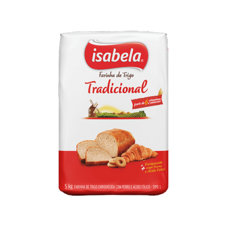 Farinha trigo isabela 5kg