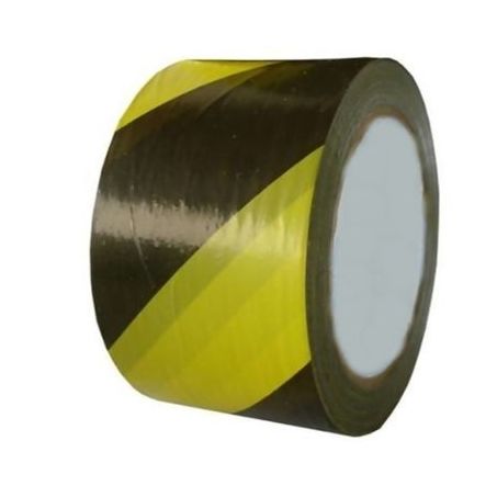 FITA ZEBRADA PRETA / AMARELA 70MM X 200M