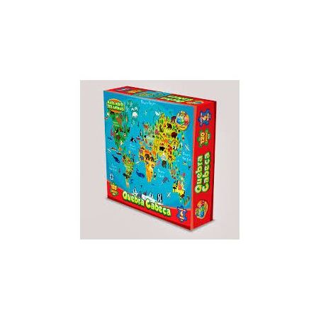 JOGO GGB QUEBRA CABECA 120 PCS MAPA MUND