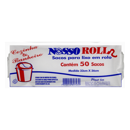 SACO DE LIXO COZINHA E BANHEIRO NOSSO ROLL