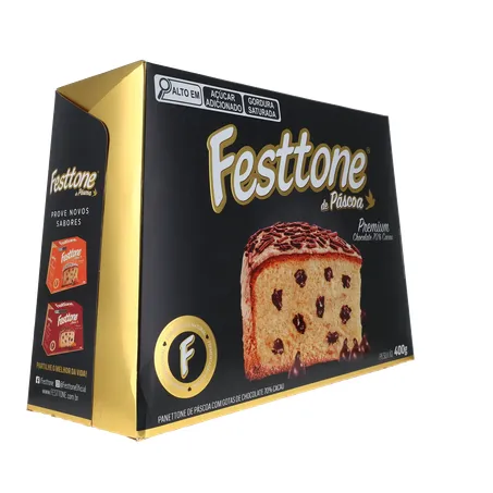 Panettone de Páscoa Festtone Chocolate 70 Cacau 400G 360-13