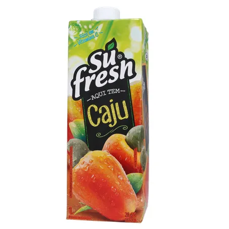 Bebida de Fruta Adoçada Su Fresh Caju Caixa com Tampa 1lt 360-1