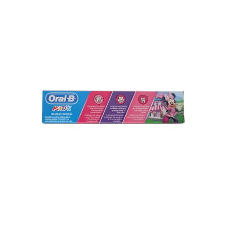 Creme Dental com Flúor Oral-b Chiclete Minnie Kids Caixa 50gr 360-2