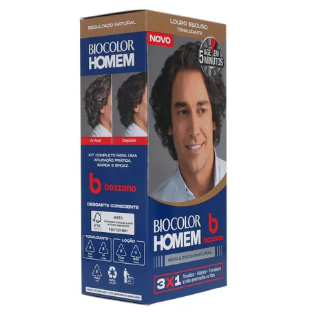 Tonalizante biocolor homem bozzano louro 360-31