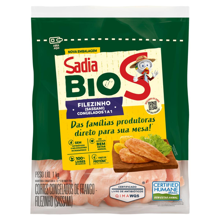 Filezinho Sassami Sadia Bio - Congelado - IQF Kg