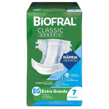 FRALDA ADULTO BIOFRAL GENERIC EG 7UN