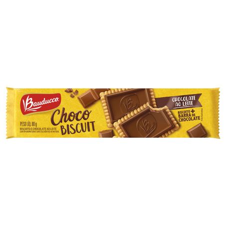 BISCOITO CHOCOLATE AO LEITE BAUDUCCO CHOCO BISCUIT