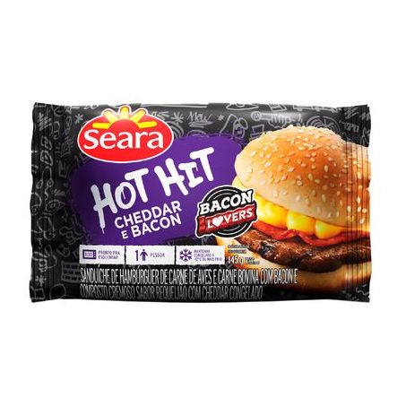 Hot hit seara 145g x cheddar e bacon