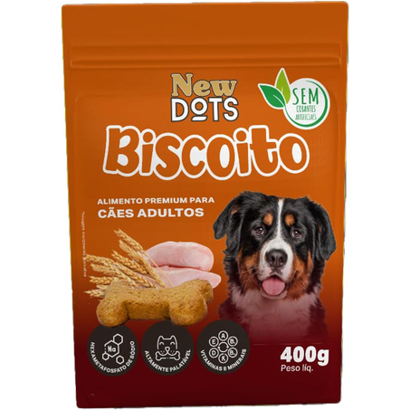 Biscoito para Cães New Dots 400g - Adultos