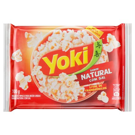 PIPOCA PARA MICRO-ONDAS NATURAL COM SAL YOKI