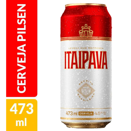 CERVEJA ITAIPAVA PILSEN LATA 473ML