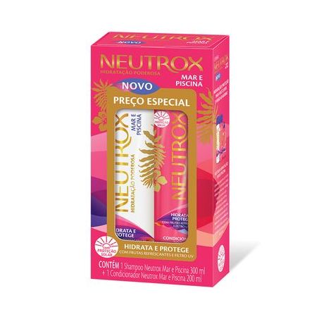 Kit Shampoo + Condicionador 200ml Neutrox Mar E Piscina 300ML