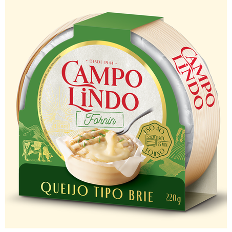 Queijo campo lindo brie fornin 220g