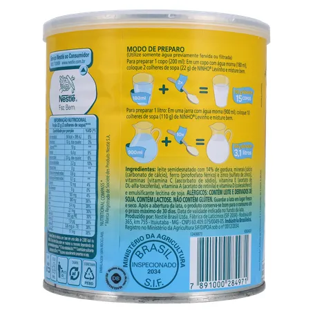 Leite Pó Nestlé Ninho Levinho Lata 350g 
  360-23